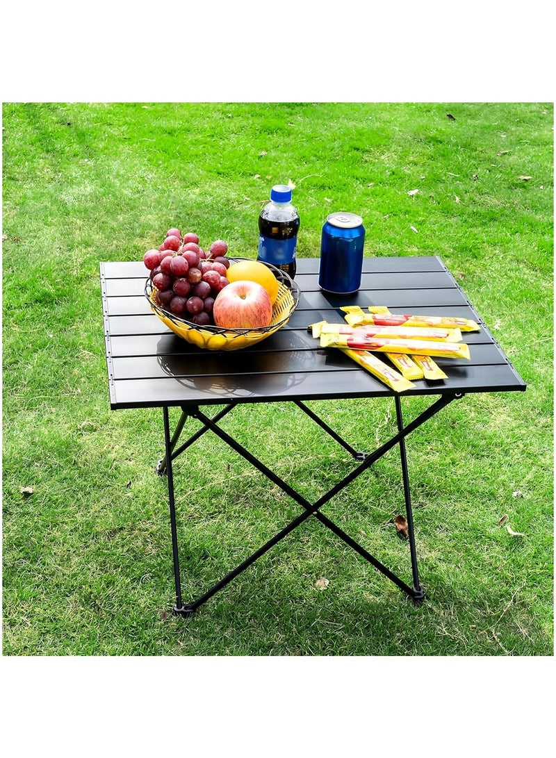 CUBEXELL Portable Camping Table lightweight Outdoor Camping Folding Table  for Camping, Hiking, Backpacking, Picnic, Beach, BBQ Black 57 cm *  41 cm* 40 cm - Image 2